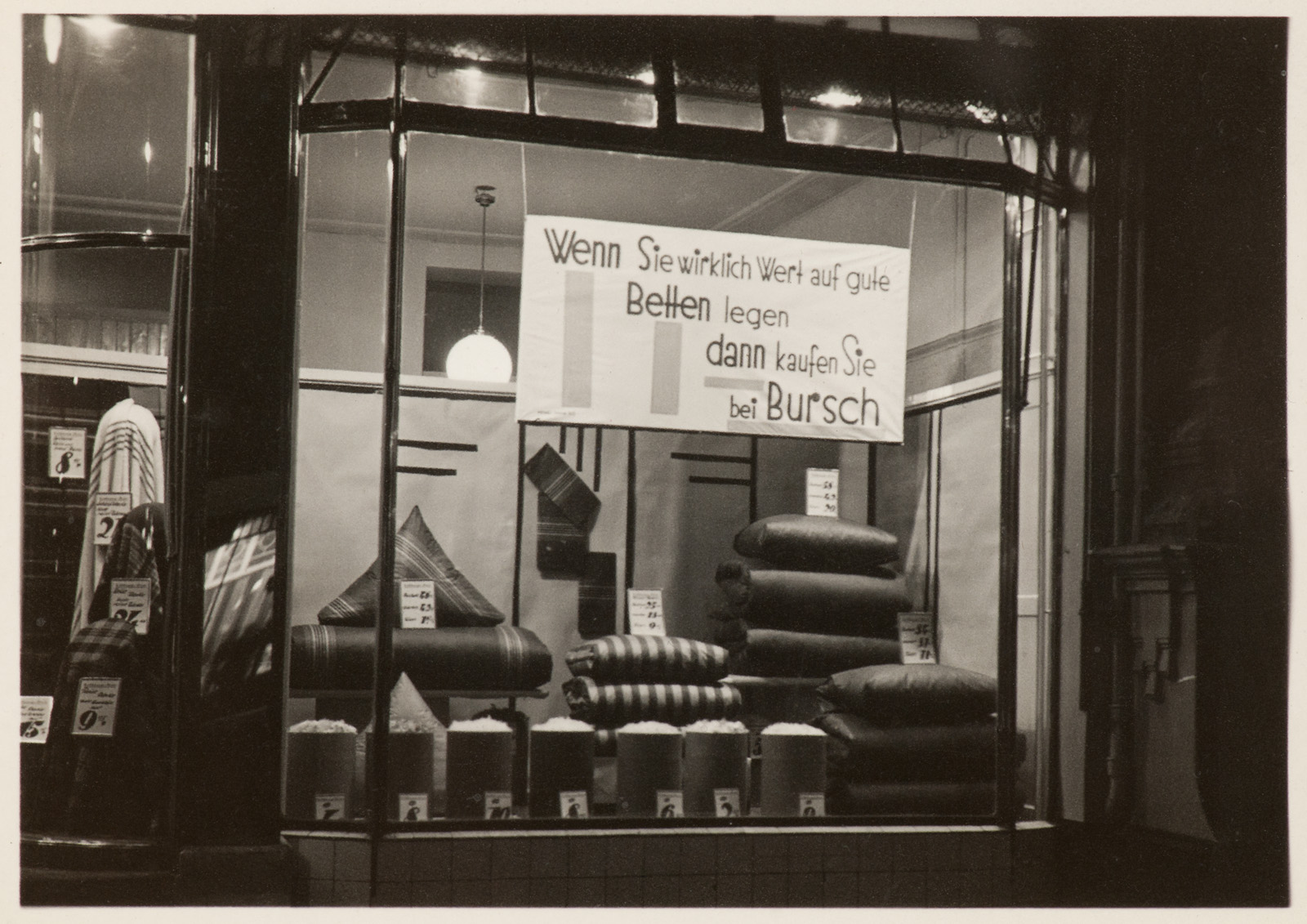 Wilhelm Bursch textile store, Germany, circa 1930